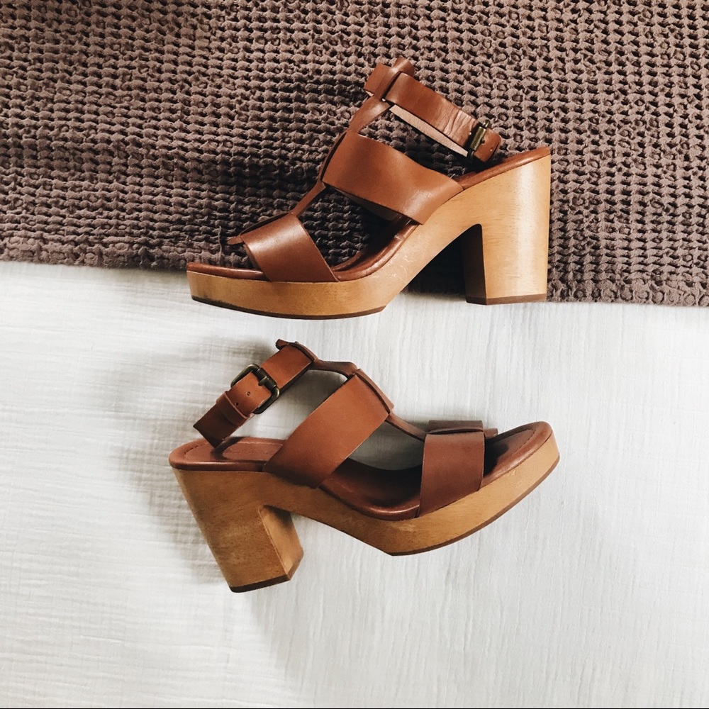 Madewell Irving Wood Block Heeled Sandals